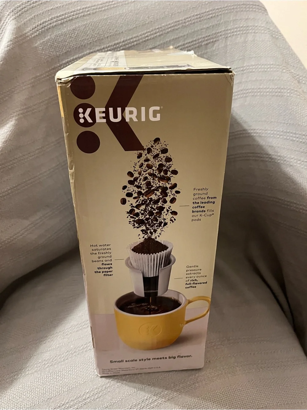 Keurig Compact Single-Serve Brewer in Black & Silver, K Mini Plus
